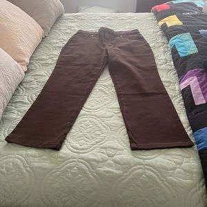 Brown petite jeans